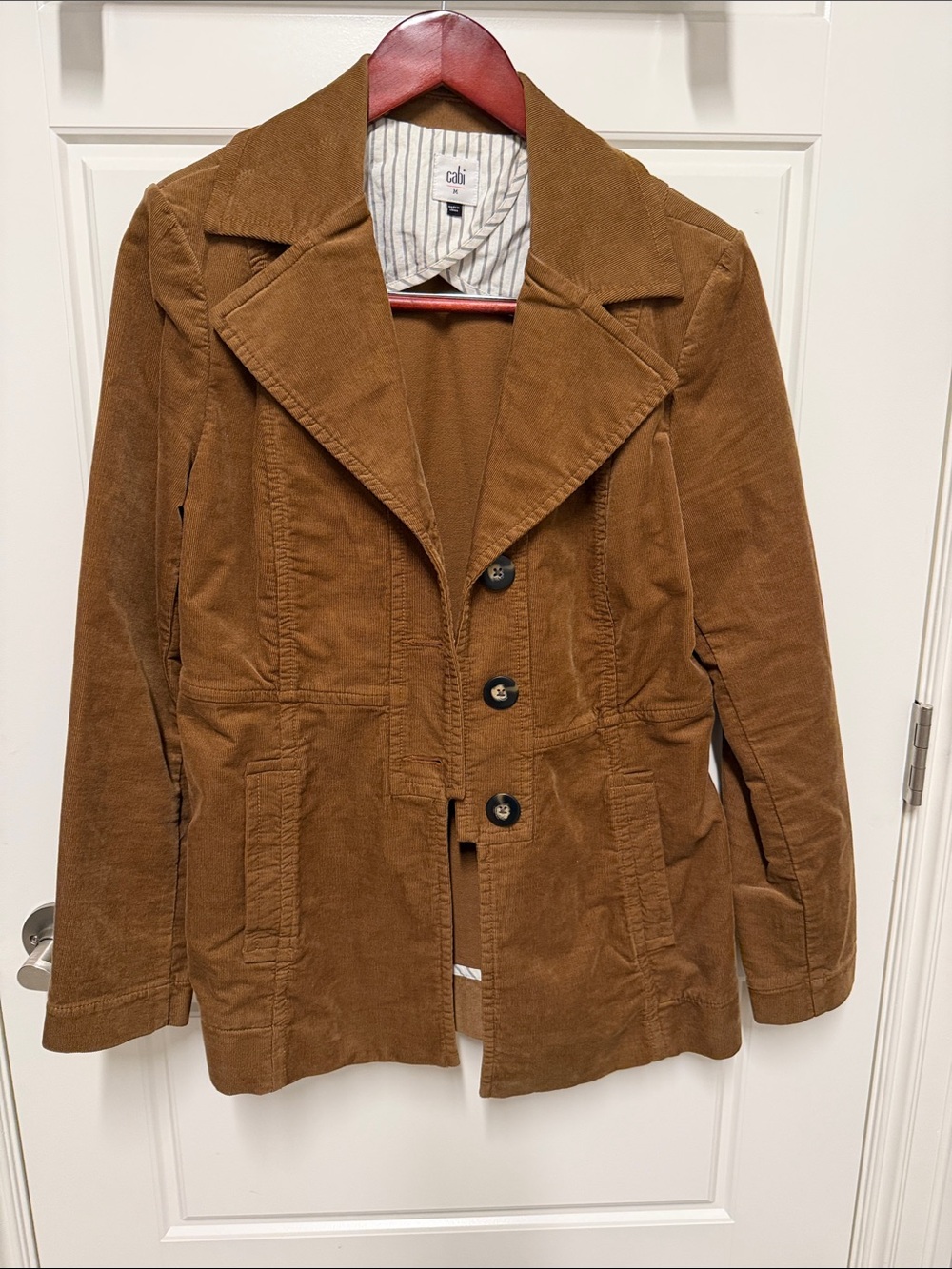 CAbi Chestnut Brown Corduroy Blazer